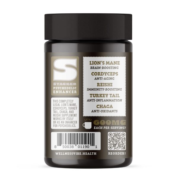 WellnessVibe Mind Coffee - Organic Gourmet Mushroom Coffee - 3oz Jar - Image 4